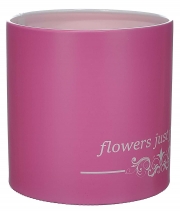 Коробка для цветов пластиковая Flowers just Розовая 140/140
