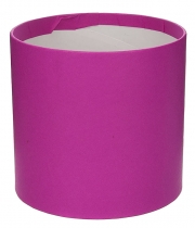 Изображение товара Коробка круглая для цветов малиновая из бумаги 100/100 без крышки