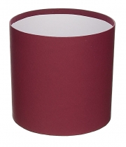 Изображение товара Коробка круглая для цветов марсаловая из бумаги 100/100 без крышки