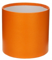 Изображение товара Коробка круглая для цветов оранжевая из бумаги 100/100 без крышки