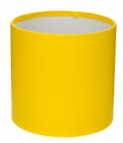Коробка круглая для цветов желтая из бумаги 100/100 без крышки