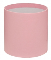 Изображение товара Коробка кругла для квітів світло-рожева з паперу 100/100 без кришки 
