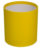 Изображение товара Коробка для цветов круглая желтая из бумаги 160/180