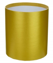 Изображение товара Коробка круглая для цветов золотистая из картона 145/160 без крышки