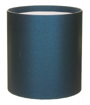 Изображение товара Коробка круглая для цветов из бумаги темно-синяя 145/160 без крышки