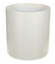 Изображение товара Коробка круглая для цветов белая из бумаги 145/160 без крышки
