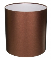 Изображение товара Коробка круглая для цветов коричневая перламутр из бумаги 145/160 без крышки