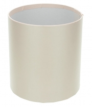 Изображение товара Коробка круглая для цветов кремовая с перламутром из бумаги 145/160 без крышки