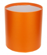 Изображение товара Коробка круглая для цветов оранжевая из бумаги 145/160 без крышки