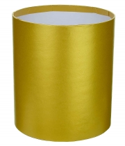 Изображение товара Коробка круглая для цветов золотистая из картона 160/180 без крышки