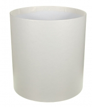 Изображение товара Коробка круглая для цветов белая из бумаги 160/180 без крышки