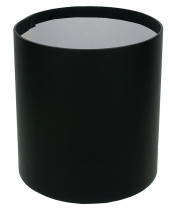 Изображение товара Коробка кругла для квітів чорна з паперу 160/180 без кришки