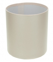 Изображение товара Коробка круглая для цветов кремовая с перламутром из бумаги 160/180 без крышки