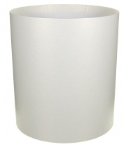 Изображение товара Коробка круглая для цветов белая из бумаги 180/200 без крышки