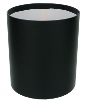 Изображение товара Коробка круглая для цветов черная из бумаги 180/200 без крышки