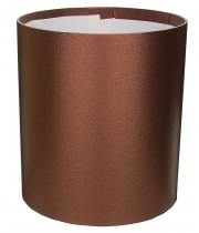 Изображение товара Коробка круглая для цветов коричневая перламутр из бумаги 180/200 без крышки