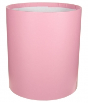 Изображение товара Коробка круглая для цветов светло-розовая из бумаги 180/200 без крышки