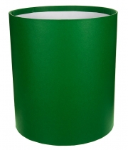 Изображение товара Коробка круглая для цветов зеленая из бумаги 180/200 без крышки