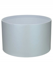 Изображение товара Коробка круглая для цветов белая из картона 250/150 без крышки