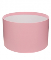 Изображение товара Коробка кругла для квітів світло-рожева з паперу 250/150 без кришки 