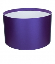 Изображение товара Коробка круглая для цветов фиолет из бумаги 250/150 без крышки