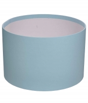 Изображение товара Коробка круглая для цветов голубая из бумаги 200/130 без крышки