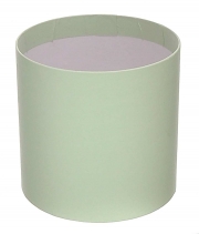 Изображение товара Коробка круглая для цветов фисташка из бумаги 100/100 без крышки