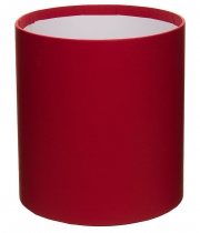 Изображение товара Коробка круглая для цветов красная из бумаги 160/180 без крышки