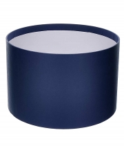 Изображение товара Коробка круглая для цветов темно-синяя из бумаги 200/130 без крышки
