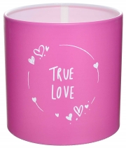Коробка для квітів пластикова TRUE LOVE рожева 140/140