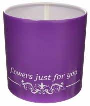 Коробка для квітів пластикова Flowers just фіолетова 140/140