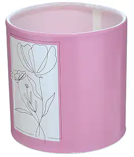Коробка для цветов пластиковая Flowers розовая 100/100