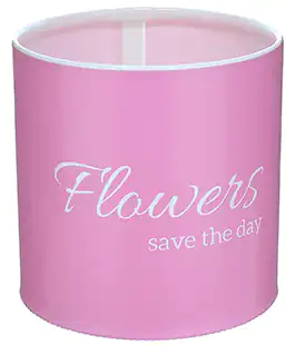 Коробка для цветов пластиковая Save the day розовая 100/100