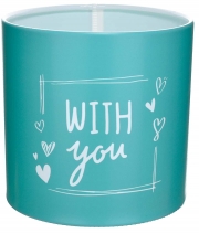 Коробка для квітів пластикова WITH YOU бірюза 140/140