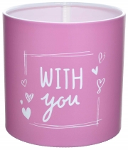 Коробка для квітів пластикова WITH YOU блідо-рожева 140/140