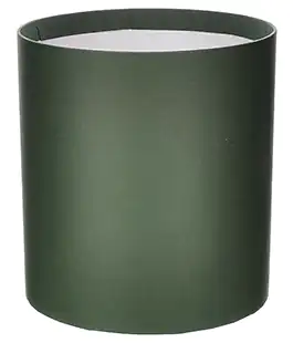 Коробка круглая для цветов из бумаги изумруд 160/180 без крышки