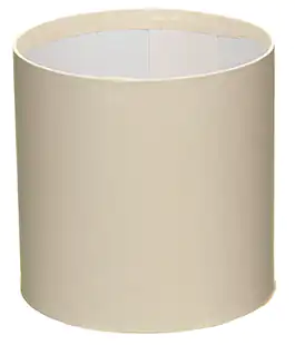 Коробка круглая для цветов кремовая из бумаги 100/100 без крышки