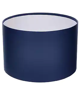 Коробка круглая для цветов темно-синяя из бумаги 220/140 без крышки