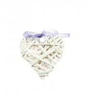 Изображение товара Плетеное Сердце декоративное белое WA0003F/W