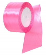 Изображение товара Стрічка атласна яскраво-рожева 50 мм А005