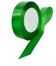 Изображение товара Лента атласная зеленая 25 мм А019