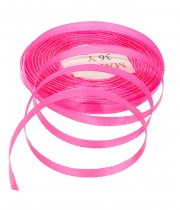 Изображение товара Стрічка атласна яскраво-рожева 6 мм