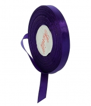 Изображение товара Стрічка атласна фіолетова 9 мм
