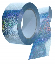 Изображение товара Лента полипропиленовая лазерная серебро Shax 50мм