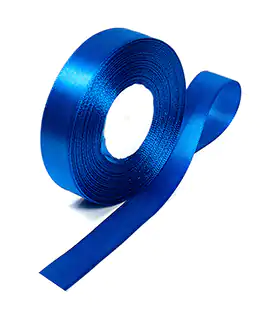 Лента атласная синяя 20мм