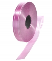 Изображение товара Стрічка поліпропіленова темно-рожева Біла смуга 20мм