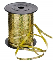 Изображение товара Лента полипропиленовая на бобине лазер золото  Dolce 5мм