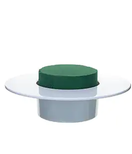 Флористическая пена форма IKEBANA CYLINDER 19-9-7 белая