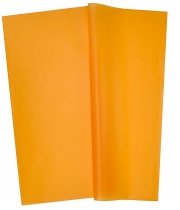 Однотонная матовая пленка для цветов оранжевая в листах 20 шт.