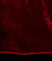 Органза красная перламутровая 360мм с каймой